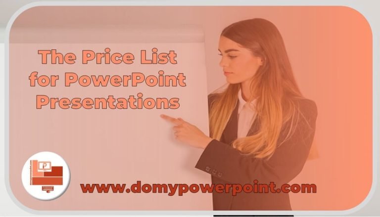 The Price List for PowerPoint Presentations