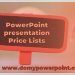 PowerPoint presentation Price Lists