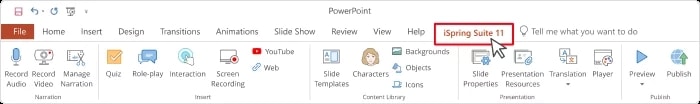 iSpring Suite Embed Video PowerPoint