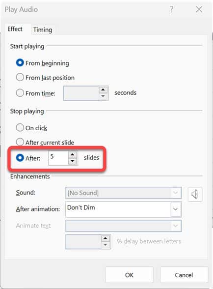 add music PowerPoint multiple slides
