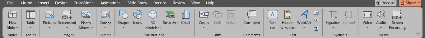 Accessibility Ribbon PowerPoint