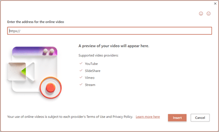 embed Microsoft Stream PowerPoint