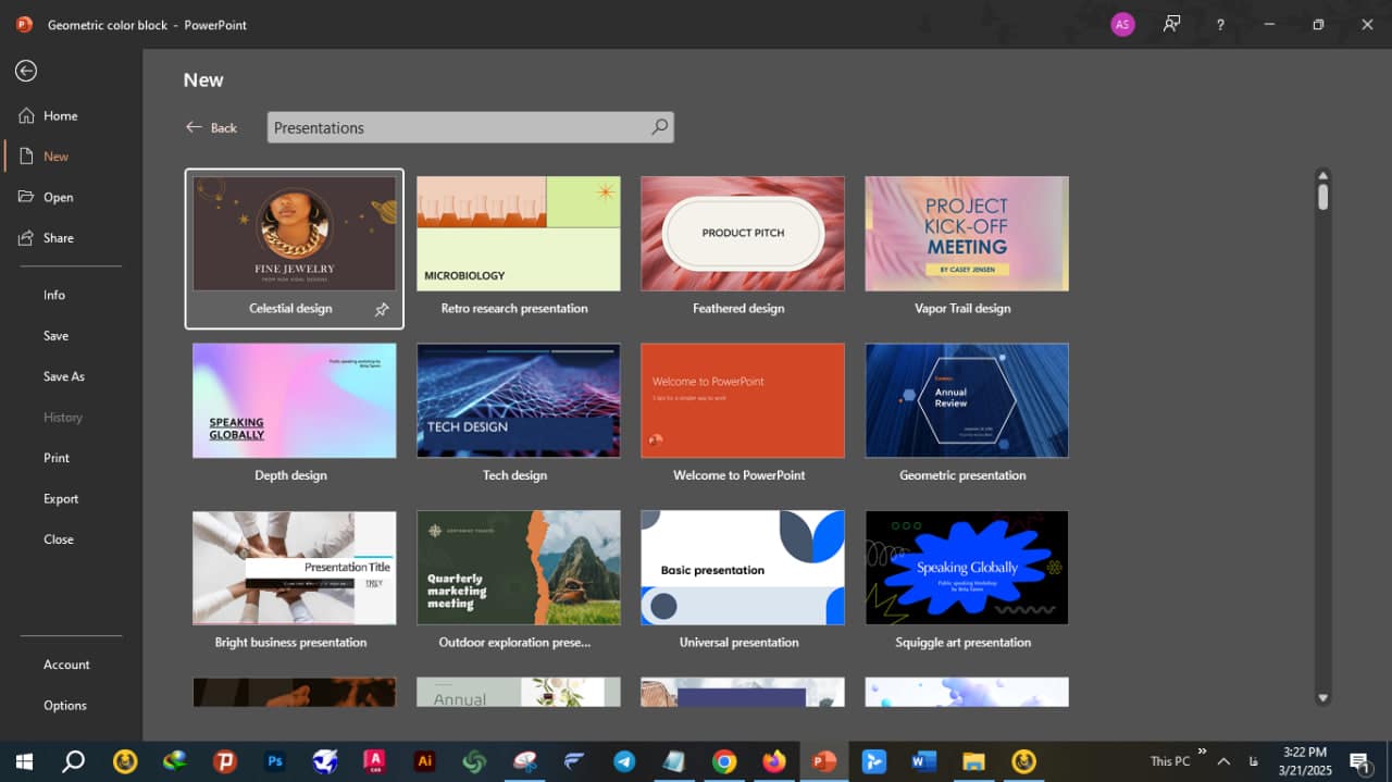 PowerPoint 2024 theme