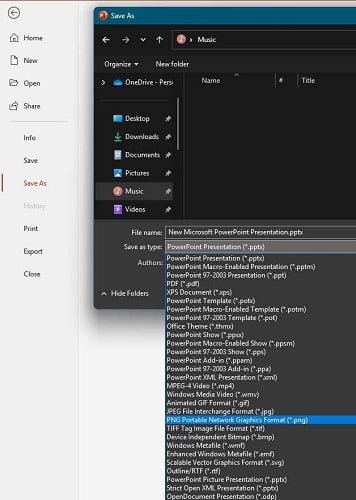 Save slide as image PowerPoint