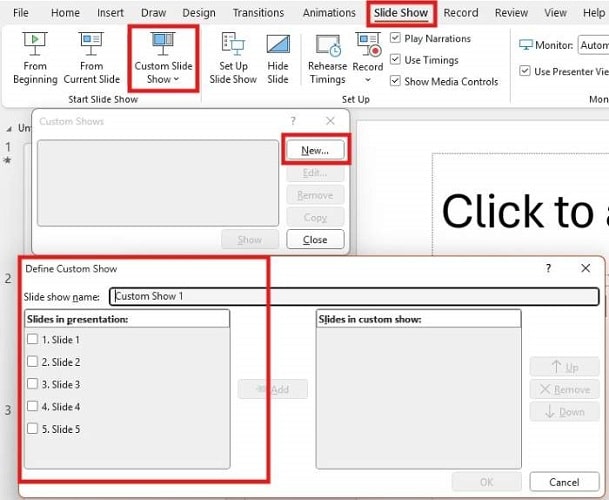 Make Custom Show PowerPoint