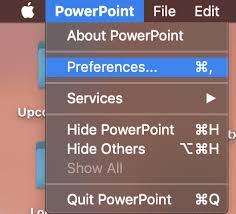 Mac PowerPoint File Preferences