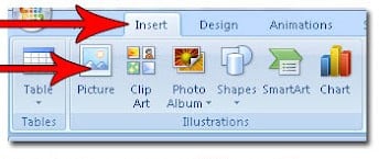 Insert GIF in PowerPoint 2007 