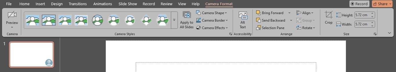 present with cameo powerpoint