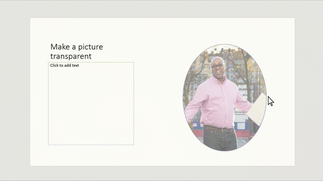How to Make Picture Background Transparent in PPT