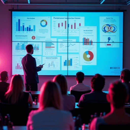 A vibrant image representing Informative Presentations.