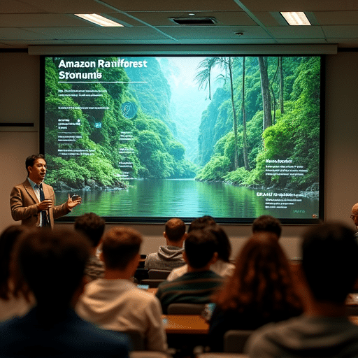 A presentation showcasing descriptive informative techniques