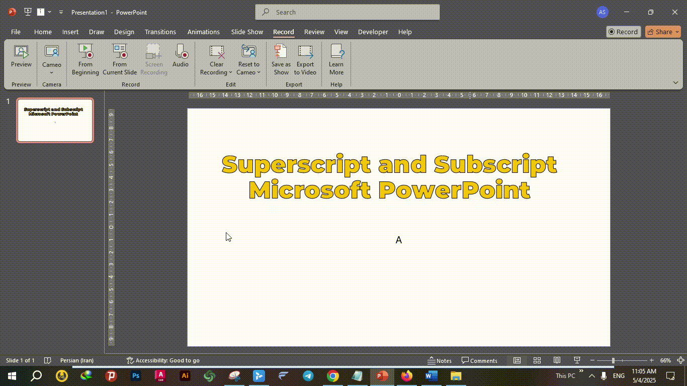 Inserting Symbols